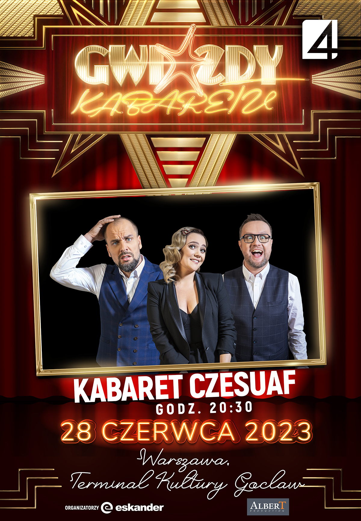 Gwiazdy Kabaretu - realizacja telewizji TV4 - Kabaret Czesuaf